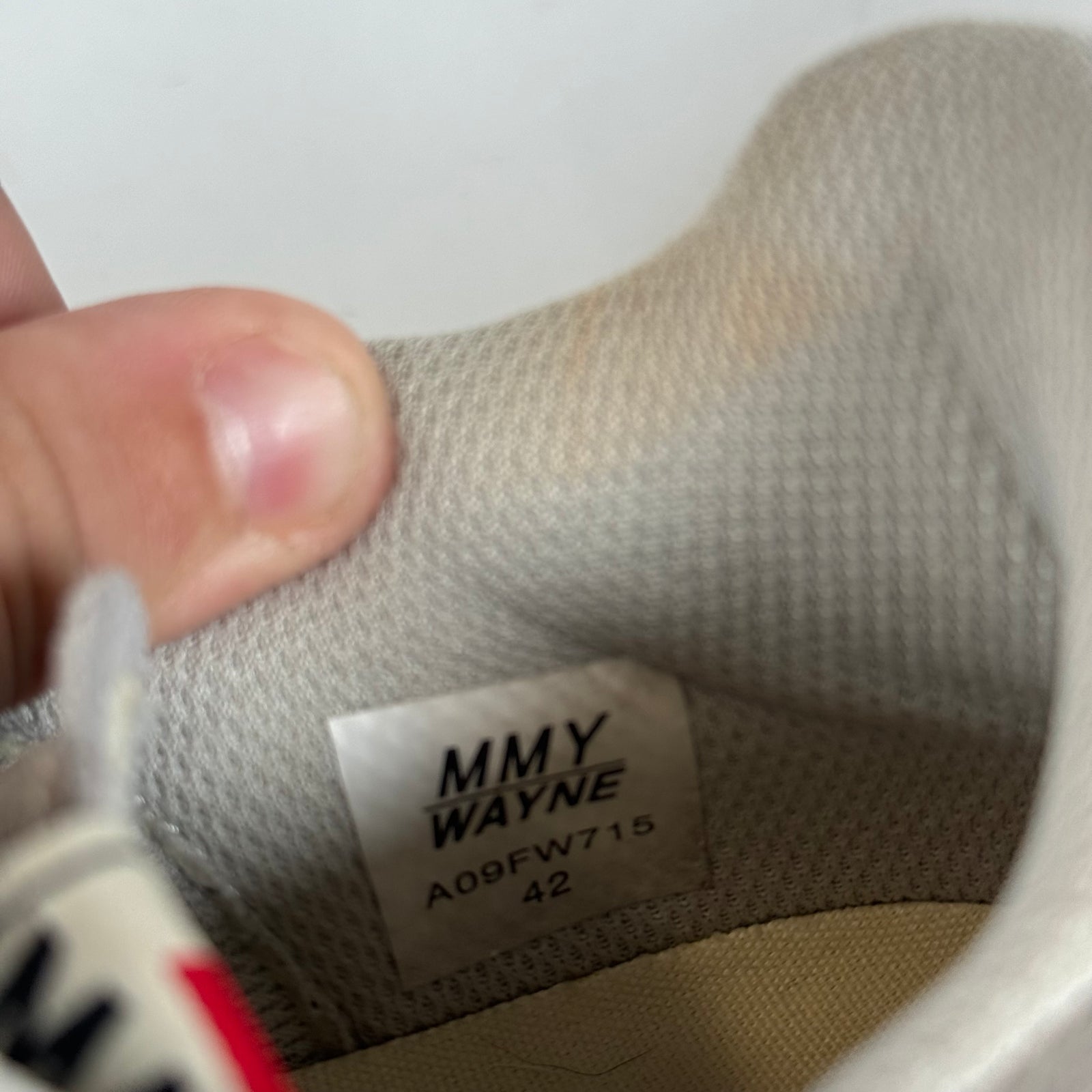 MMY Grey Brushed Suede Wayne Sneakers Size 42
