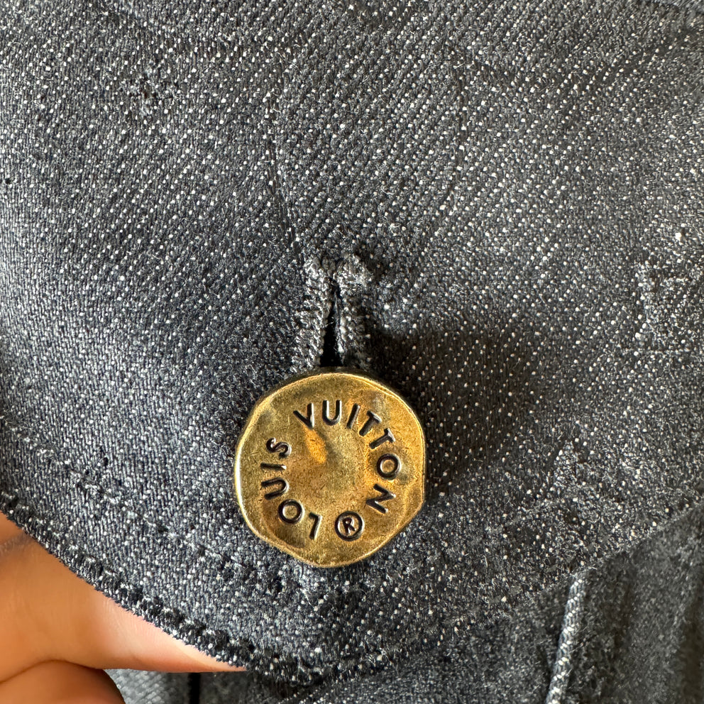 Louis Vuitton Hidden Monogram DNA Denim Jacket Size 50