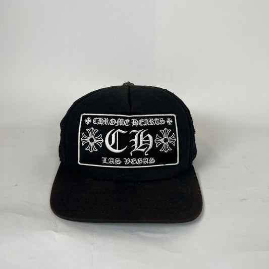 Chrome Hearts Black Las Vegas Trucker Hat