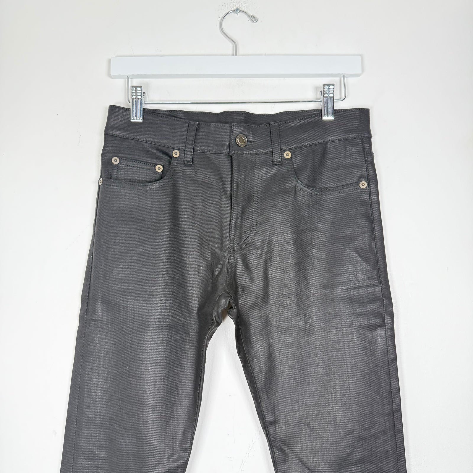 Saint Laurent Jeans Black Waxed D02 Size 27
