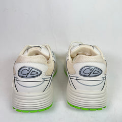 Dior B30 Beige/Lime Green Microfiber Mesh Sneaker Size 43
