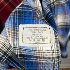 Greg Lauren Split Plaid 4-Pocket Flannel Size 4