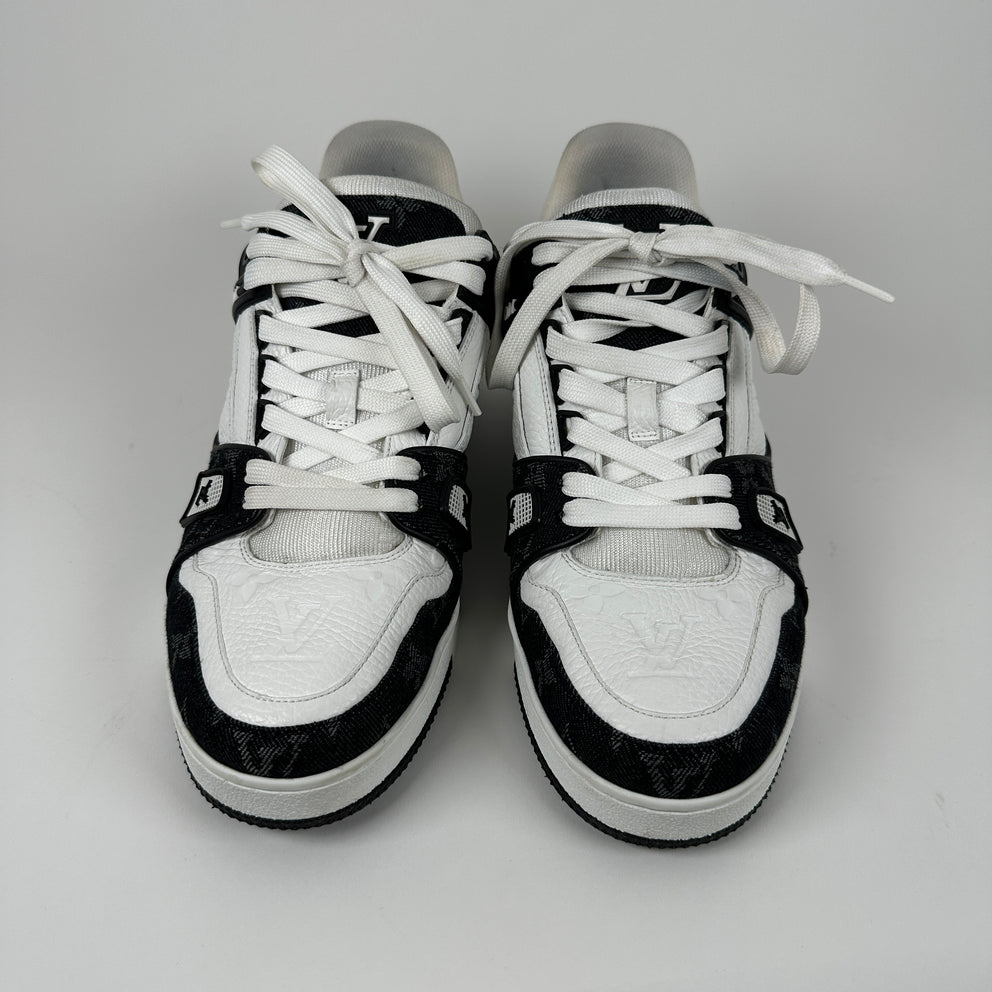 Louis Vuitton Monogram Denim Trainers Size 6LV