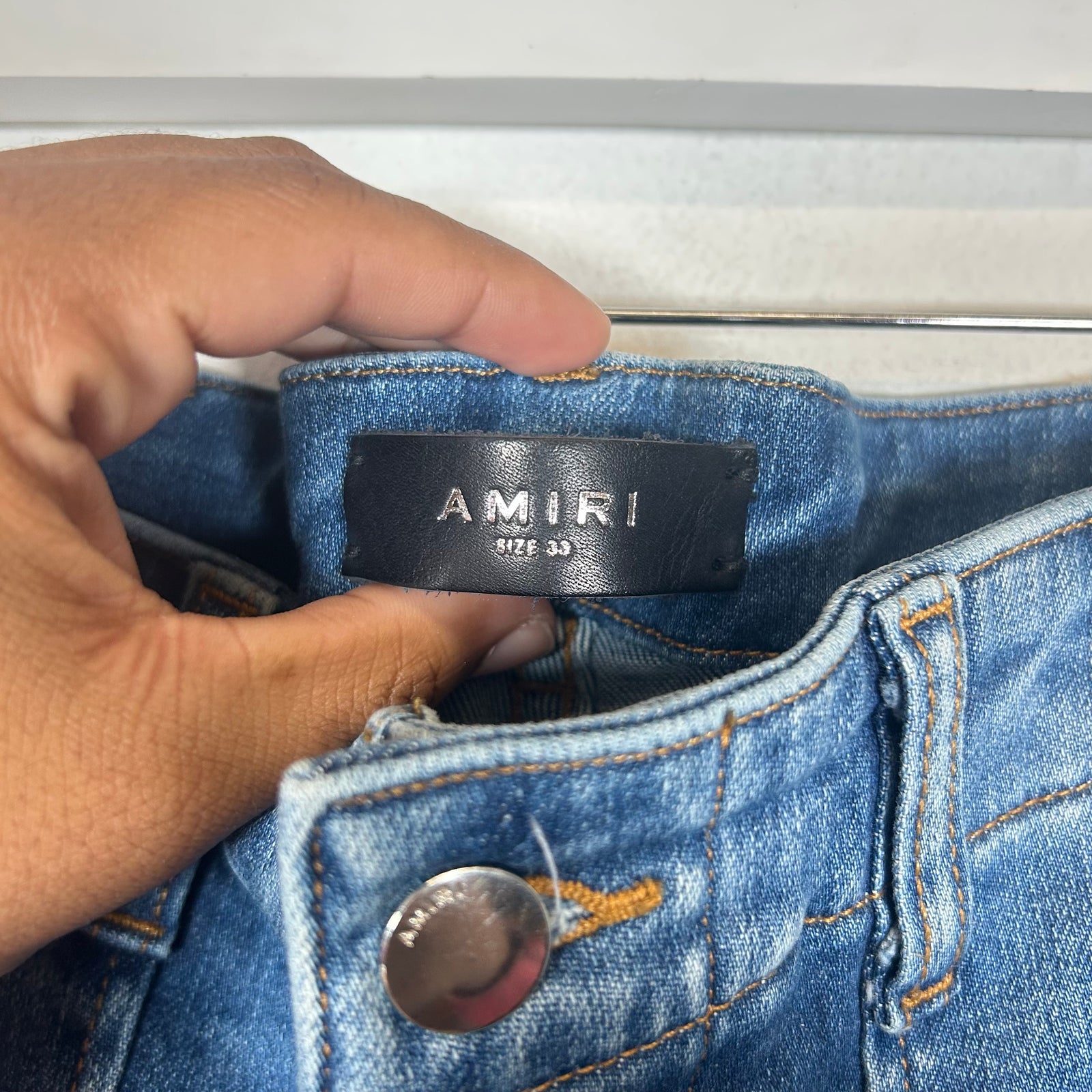 Amiri Blue Tactical Cargo Jeans Size 33