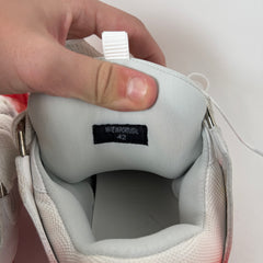 Lanvin White/Red Curb Sneaker Size 42