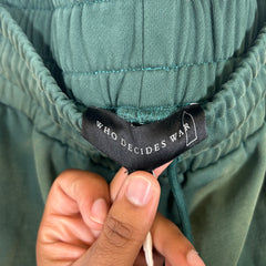 Who Decides War Green Logo Sweatpants Size 36