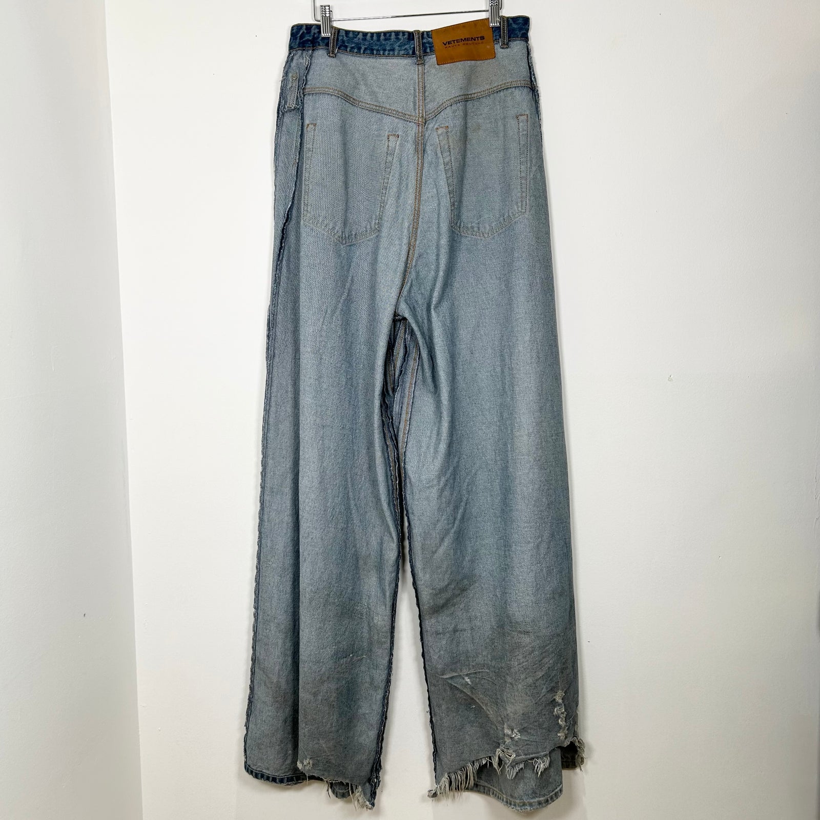 Vetements Inside-Out Jeans Size Medium