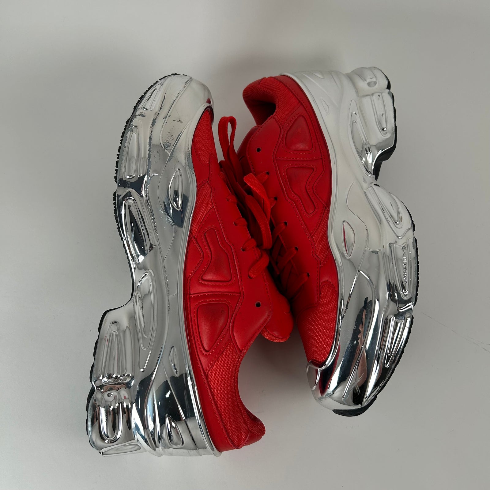 Raf Simons Ozweego Mirrored Red Low Tops Size 10.5