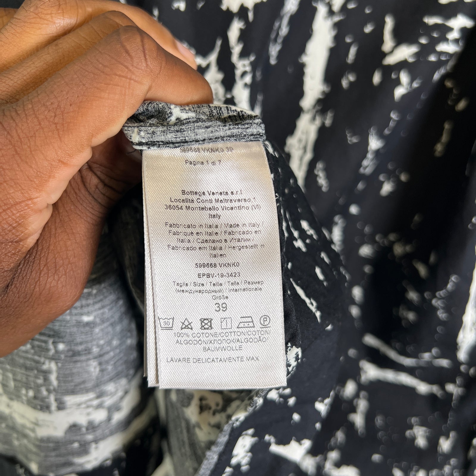 Bottega Veneta Abstract Paint-Print Shirt
