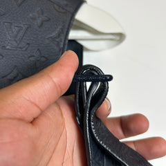 Louis Vuitton Navy Embossed Monogram Leather Utility Vest Size M