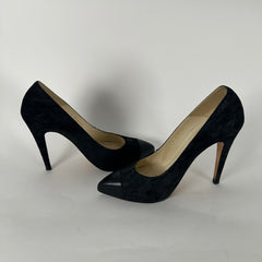 Chanel Vintage Suede Pump Heel Size 39