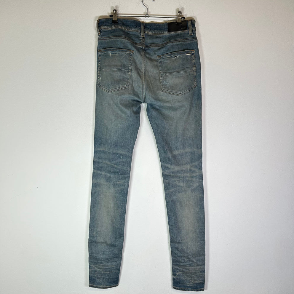 Amiri Distressed Core Logo Jeans