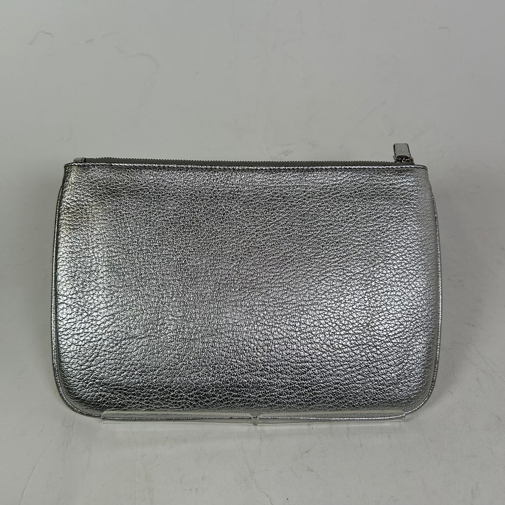 Balenciaga Silver Everyday Clutch Pouch