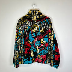 Supreme Multicolor Saint Michael Fleece Jacket Size M