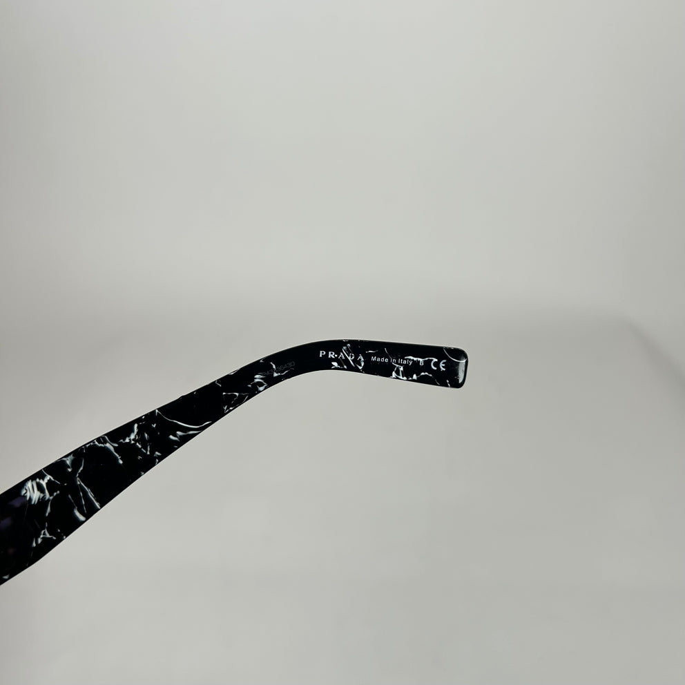 Prada Black Marble Square Sunglasses