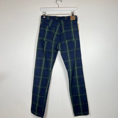 Kapital Tartan Check Monkey Cisco Studded Jeans Size 28