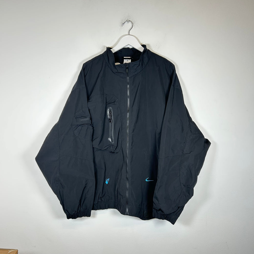 Off-White x Nike Black Anorak Jacket Size XXL