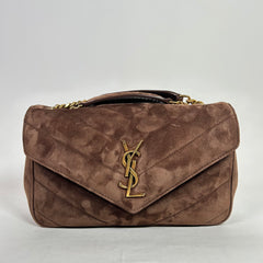 Saint Laurent Small Matelasse LouLou Suede Bag