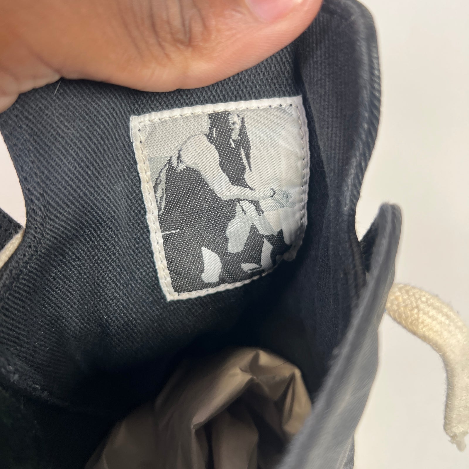 Rick Owens DRKSHDW Waxed High-Top Ramones