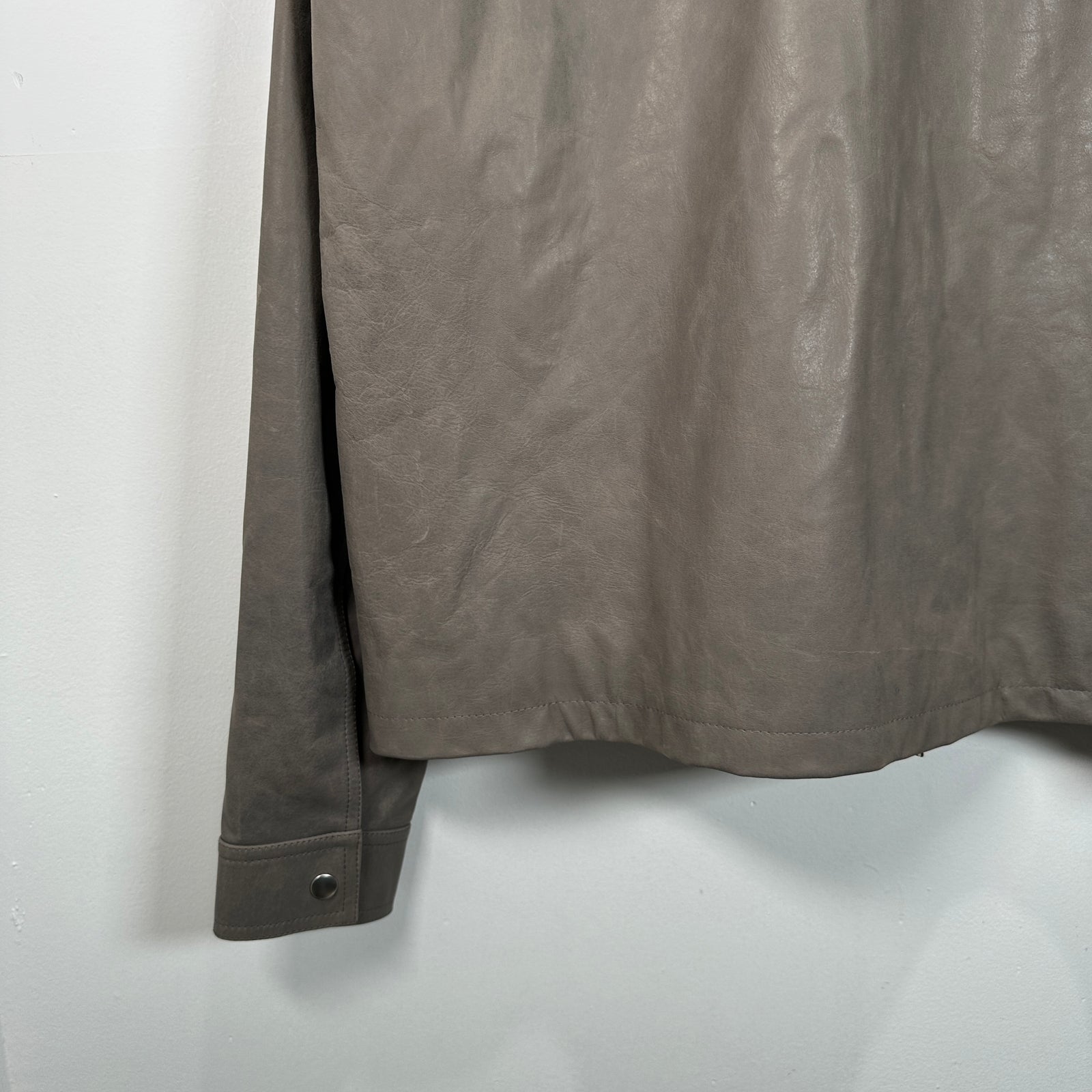 Rick Owens SS24 Lido Dust Leather Jacket Size 50
