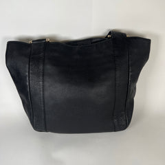Gucci Black Leather Shopper Tote