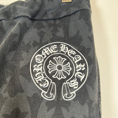 Chrome Hearts Black Cemetery Cross Monogram Floral Sweatpants Size L