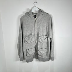 Number (N)ine 4 Pocket Grey Zip Up Hoodie Size 3
