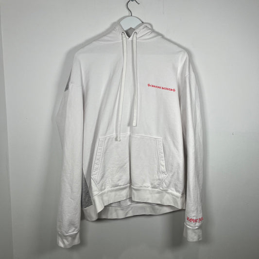 Chrome Hearts LLS 'Love You' White Hoodie Size M