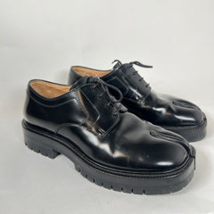 Maison Margiela Black Tabi Derbys Size 38