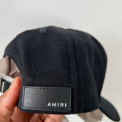 Amiri Black/Yellow Three Star Trucker Hat