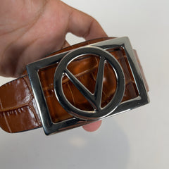 Valentino Embossed Crocodile Belt