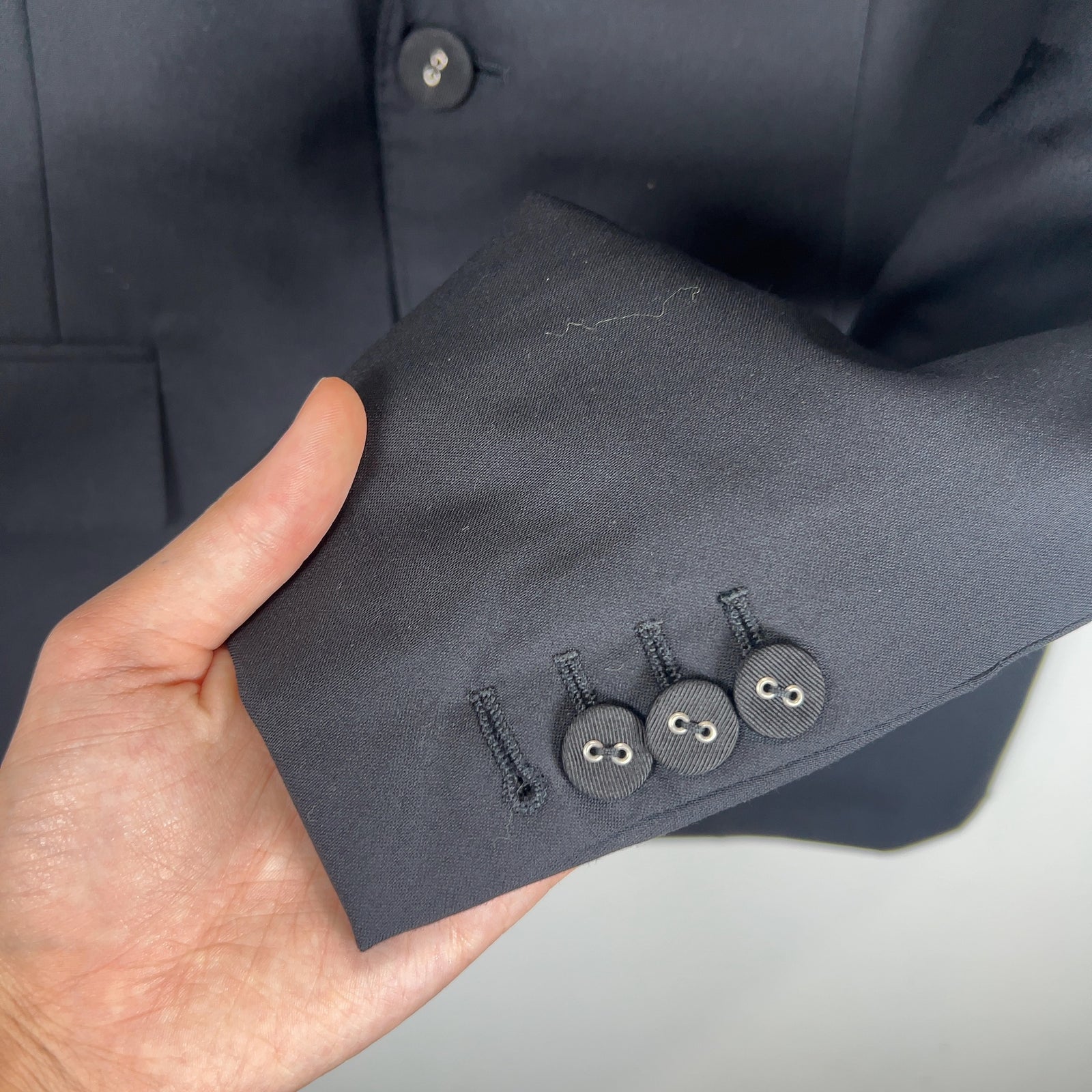 Thom Browne Black 4-Bar Blazer