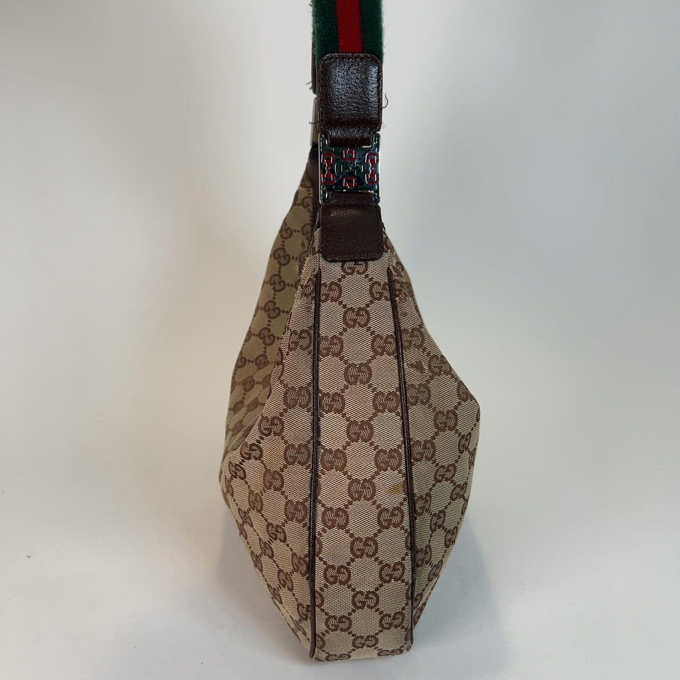 Gucci GG Supreme Canvas Hobo Bag