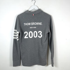 Thom Browne '2003' 4-Bar Long-Sleeve Polo Shirt