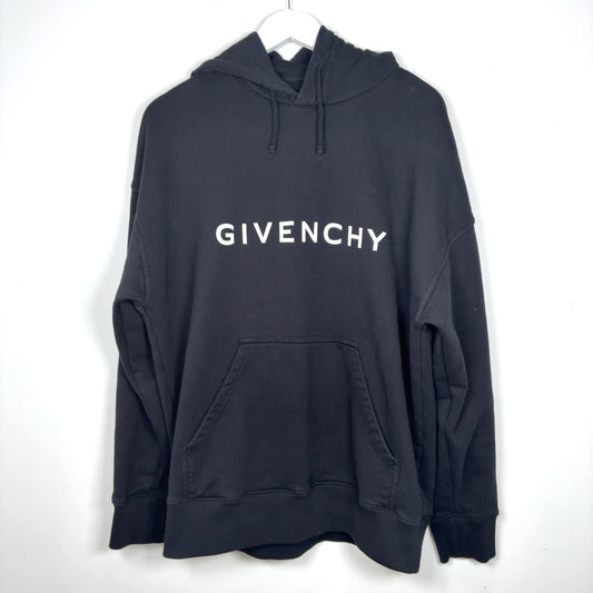 Givenchy Graphic Logo Pull-Over Hoodie