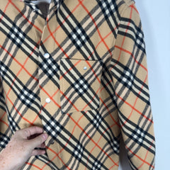 Burberry Check Wool Plaid Jacket Size XS