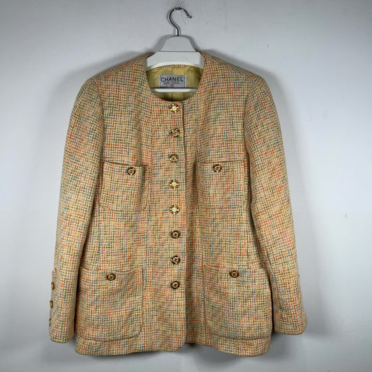 Chanel Cruise FW94 Easter Tweed Jacket Size S