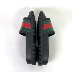Gucci GG Web Rubber Sandals
