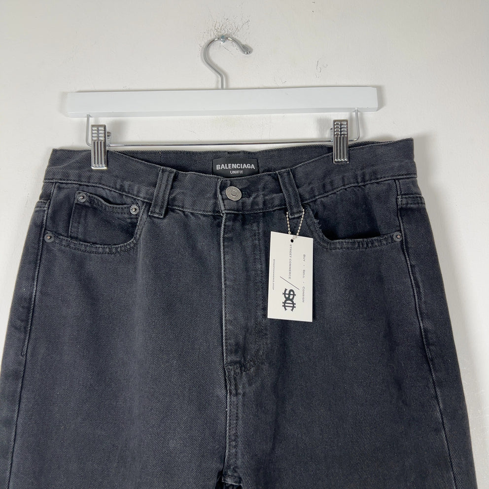 Balenciaga Black Flared Denim Pants