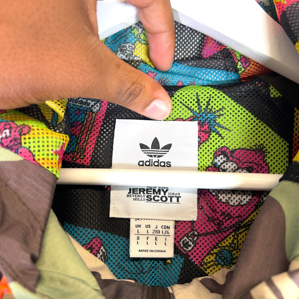 Adidas x Jeremy Scott Camo Windbreaker