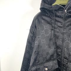 Gucci Off The Grid GG Nylon Zip Up Oversized Jacket