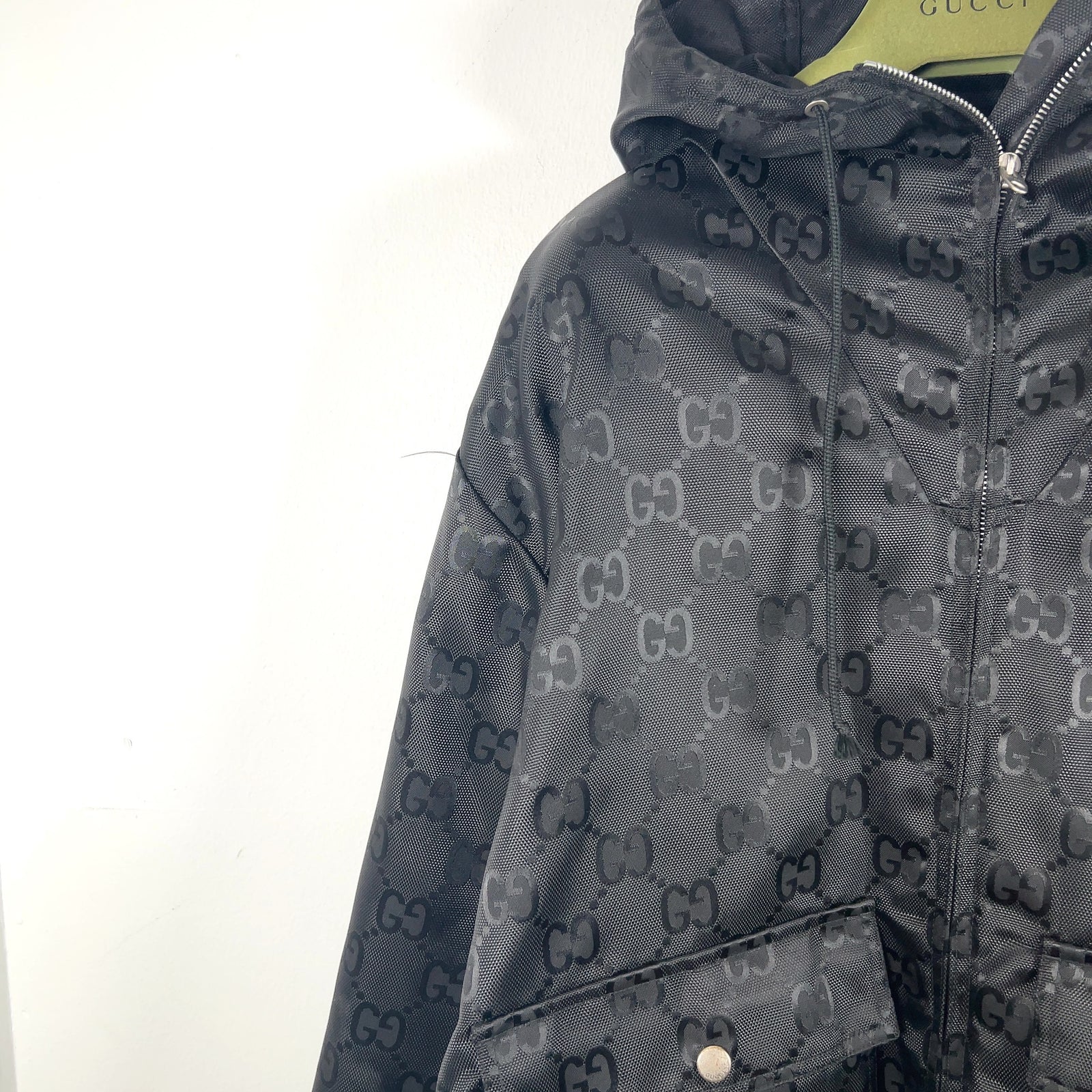 Gucci Off The Grid GG Nylon Zip Up Oversized Jacket