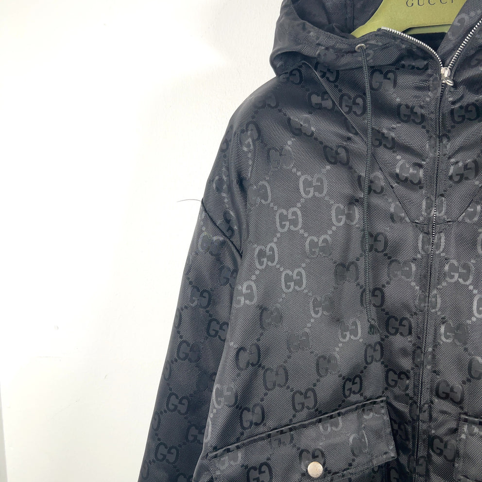 Gucci Off The Grid GG Nylon Zip Up Oversized Jacket