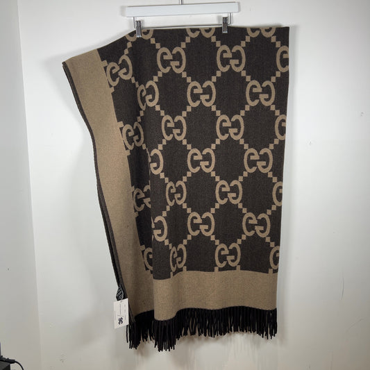 Gucci GG Wool Blend Throw Blanket