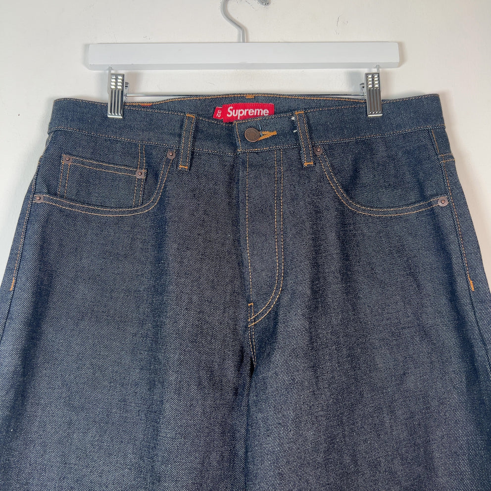 Supreme Japanese Selvedge Raw Denim Jeans