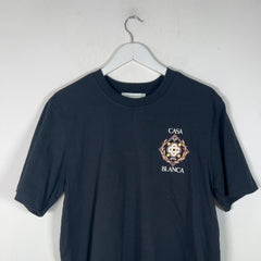 Casablanca Logo Motif Black T-Shirt