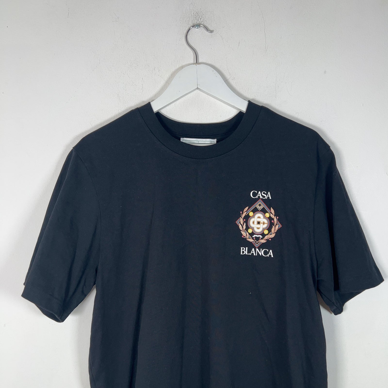 Casablanca Logo Motif Black T-Shirt