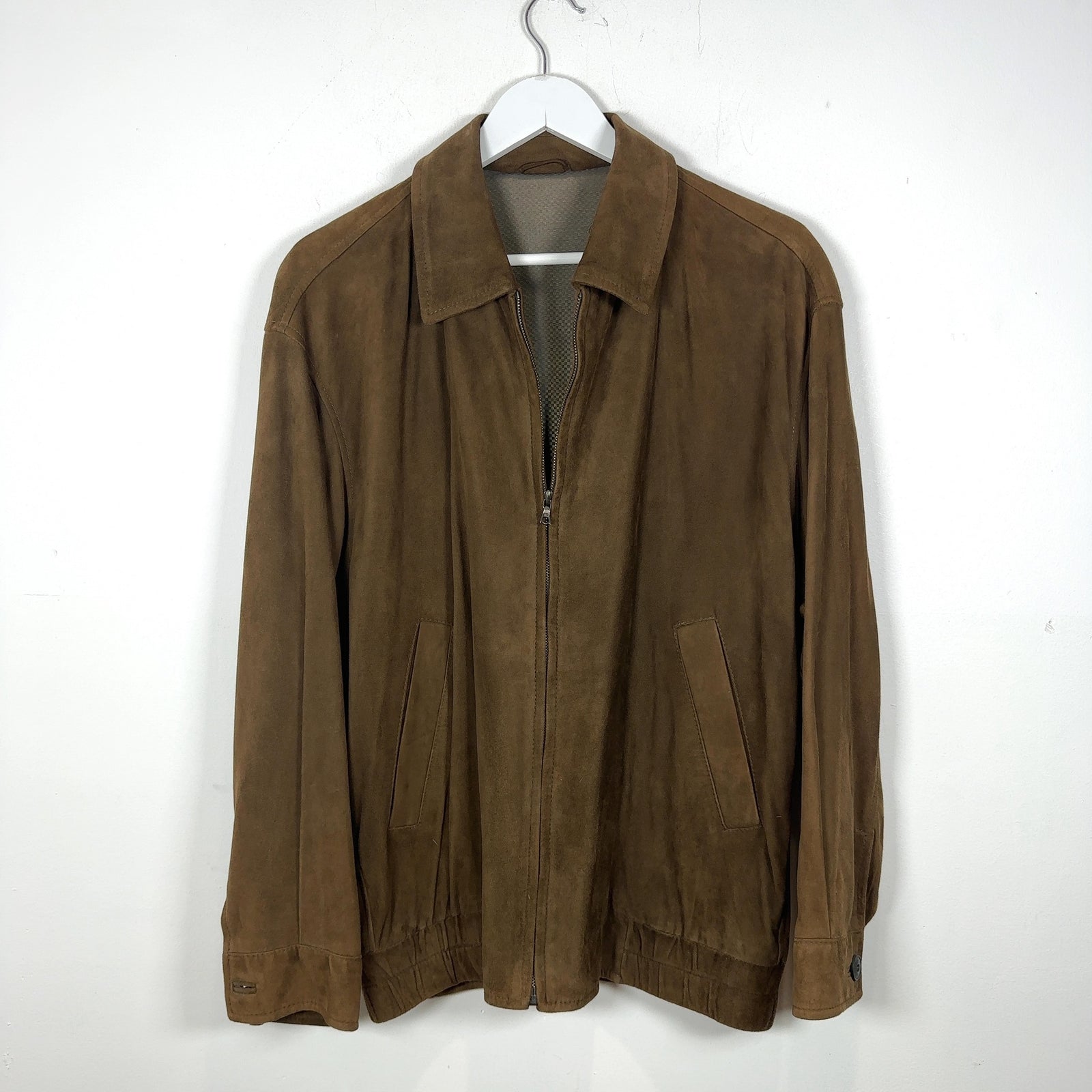 Zegna Suede Zip-Up Jacket