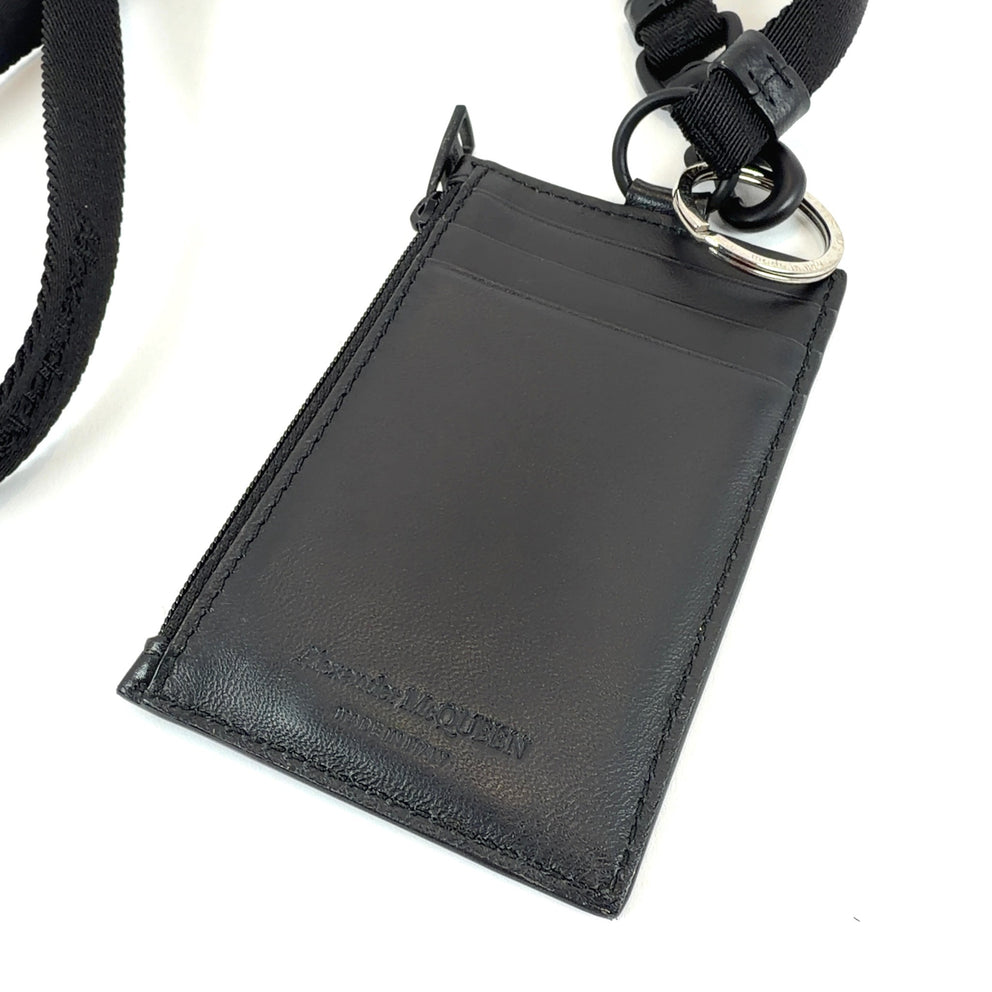 Alexander McQueen Leather Card Holder Lanyard Bag