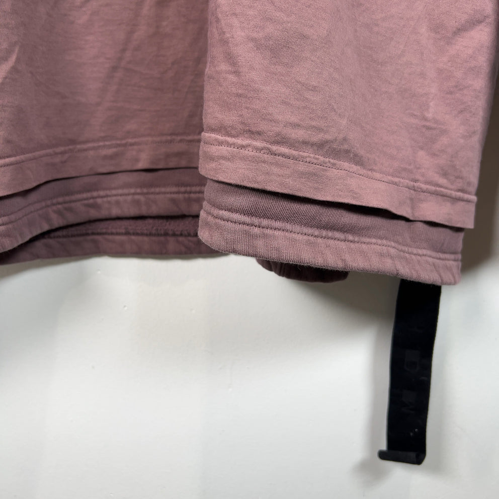Rick Owens Double Layer Mauve Crewneck